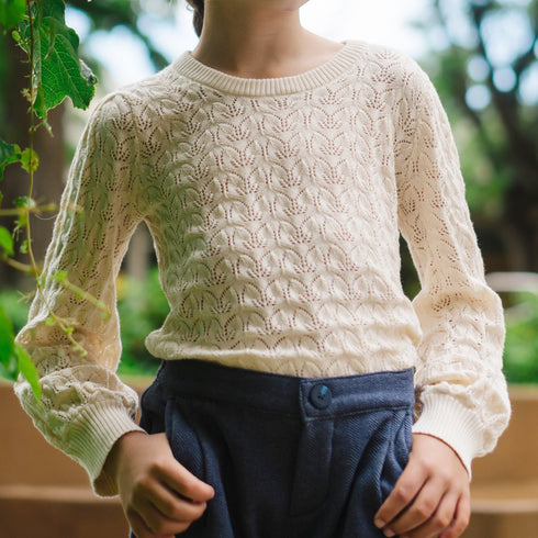 balloon-sleeve-organic-pointelle-sweater-baby Hope & Henry - Sophia's Style-3